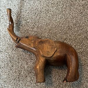 Handcrafted Wooden Elephant Figurine